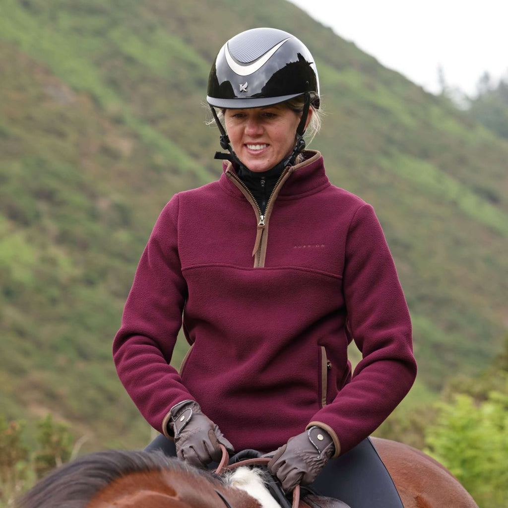 Aubrion by Shires Pull Original Fleece Maroon Red