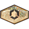 Flex-On Autocollant Armet Paillettes d'or