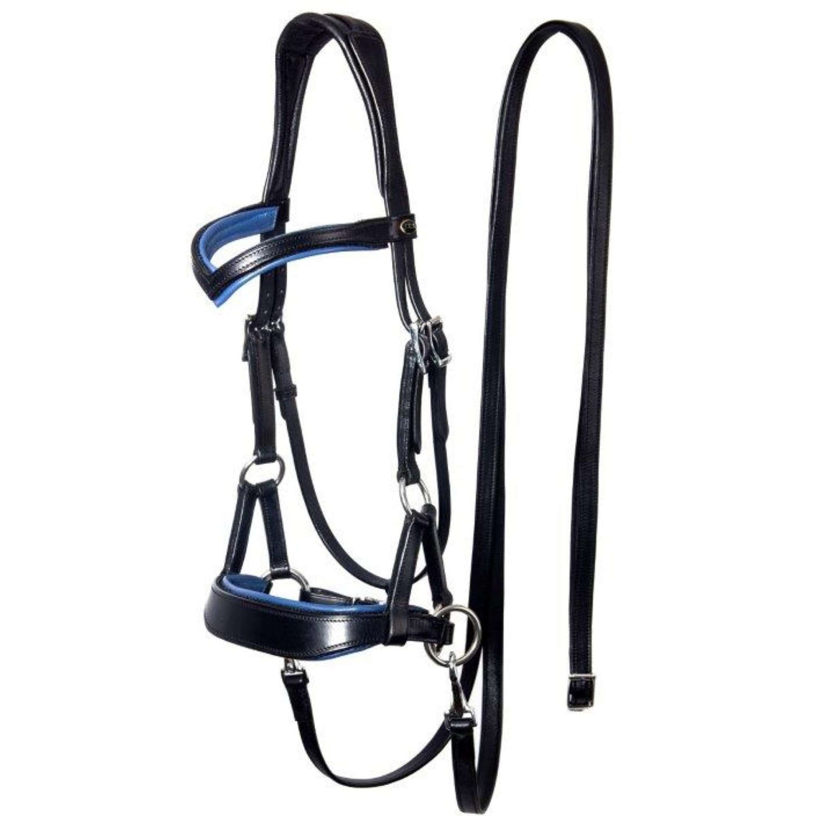 F.R.A. Bridon sans Mors Aruba Side Pull Rênes en Cuir Souple Marron F.R.A. Bridon sans Mors Aruba Side Pull Rênes en Cuir Souple Marron
