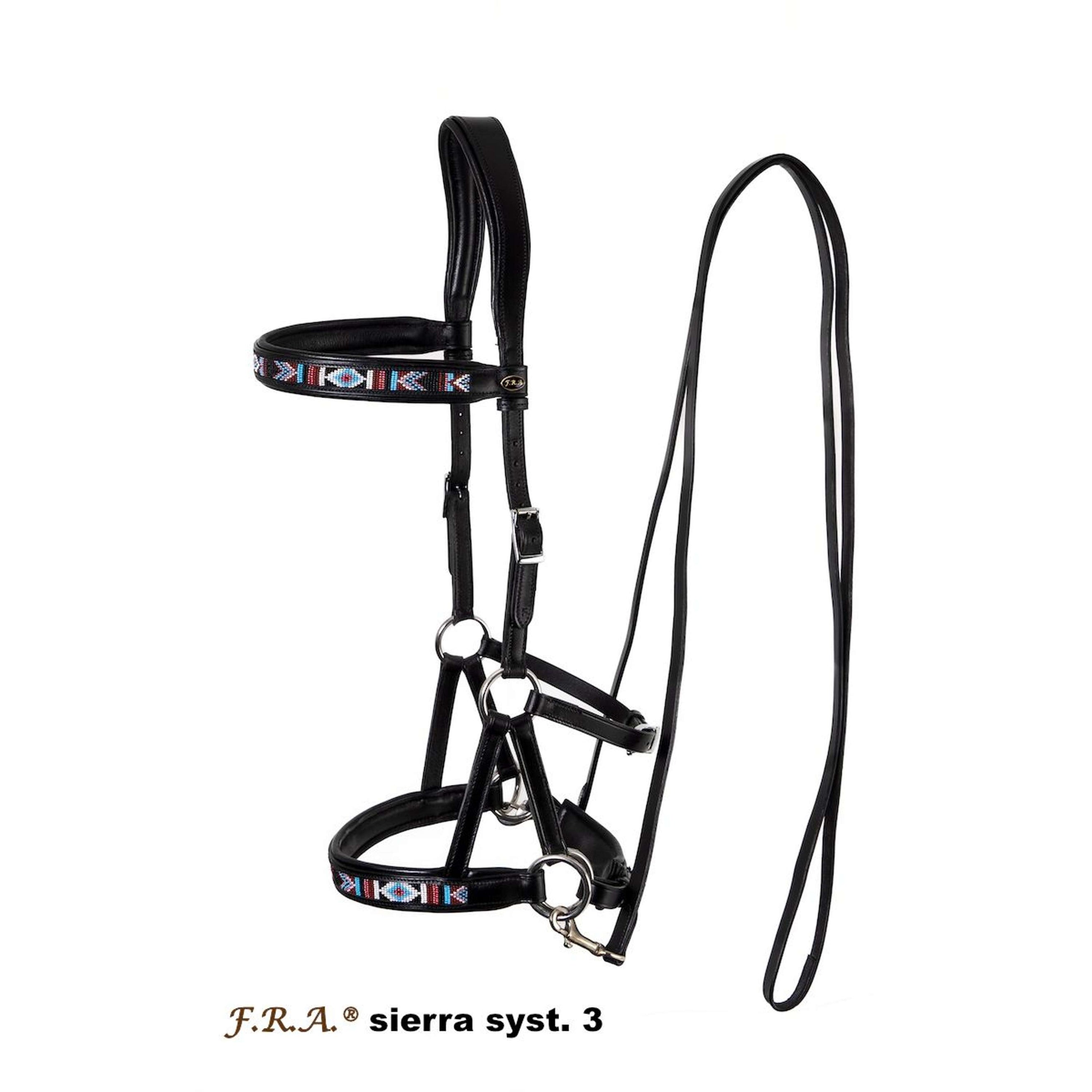 F.R.A. Bridon sans Mors sierra systeem 3 Noir F.R.A. Bridon sans Mors sierra systeem 3 Noir