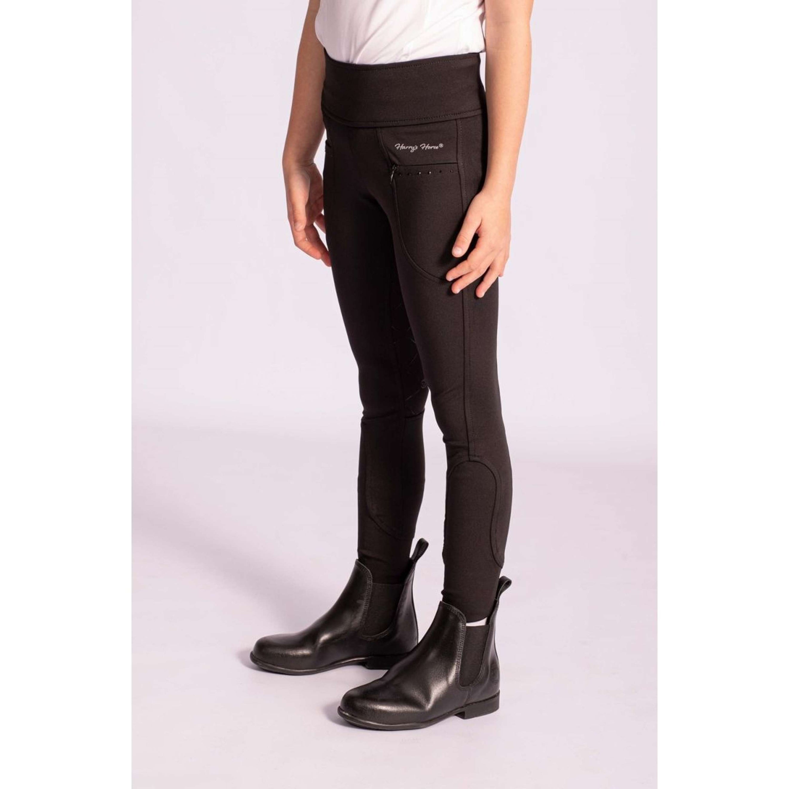 Harry's Horse Legging d'Équitation Equitights Rookie Full Grip Noir