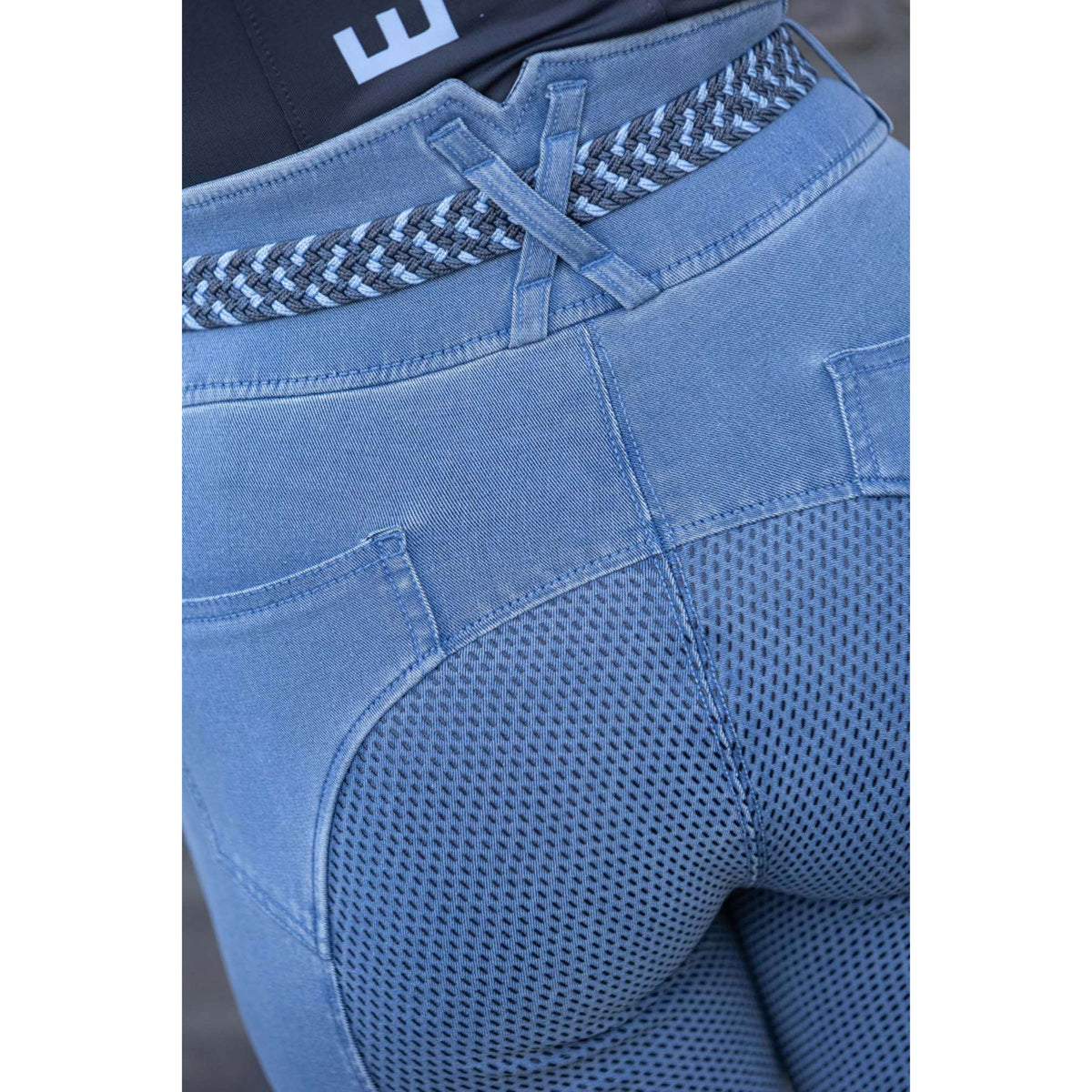 Harry's Horse Pantalon d'Équitation Trendy Denim Full Grip Flint Stone