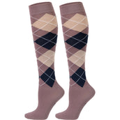 Harry's Horse Chaussettes d'Équitation Argyle Flint