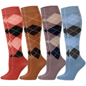 Harry's Horse Chaussettes d'Équitation Argyle Flint Stone