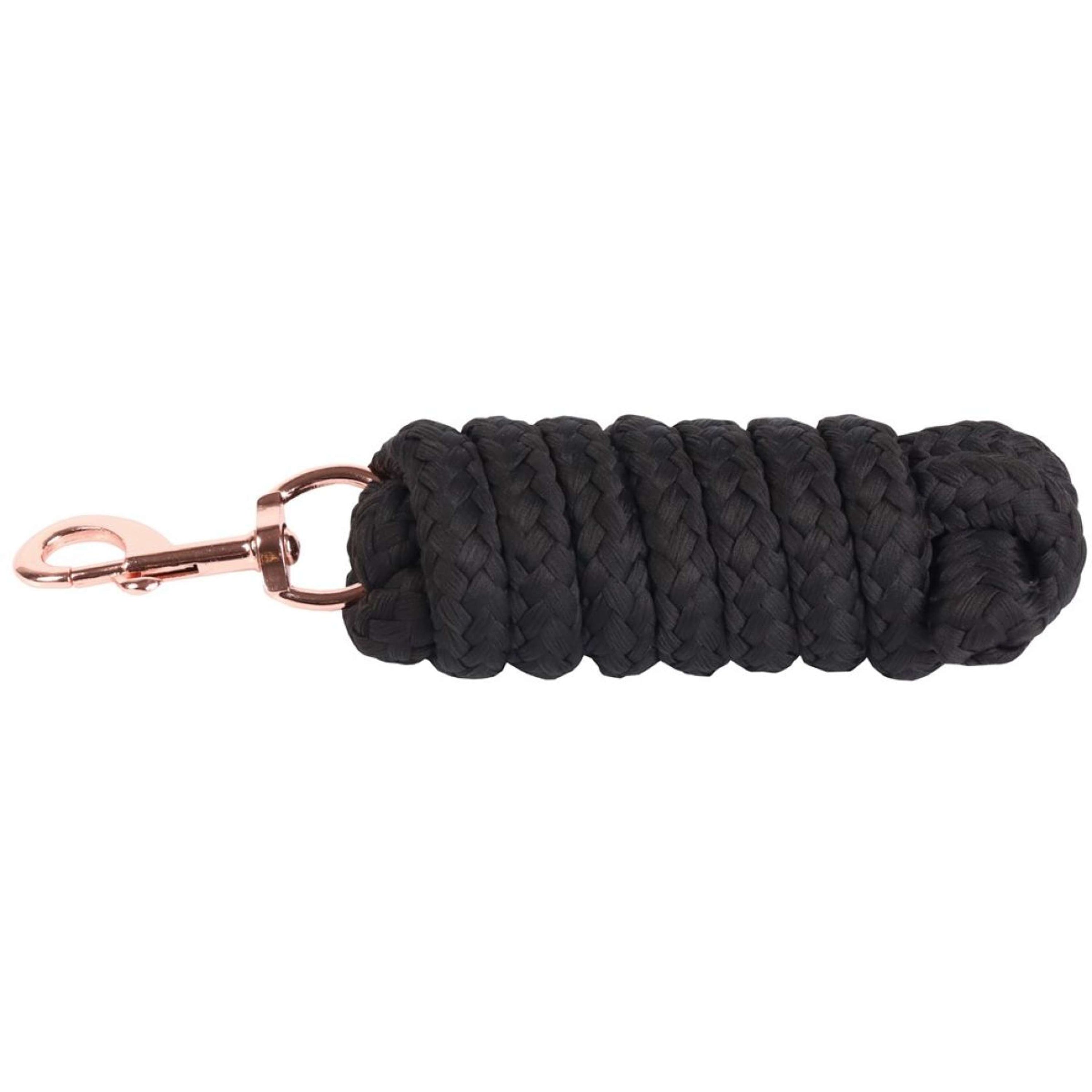Harry's Horse Corde pour Licol Soft Musketon Rosegold 1.8m Noir Harry's Horse Corde pour Licol Soft Musketon Rosegold 1.8m Noir