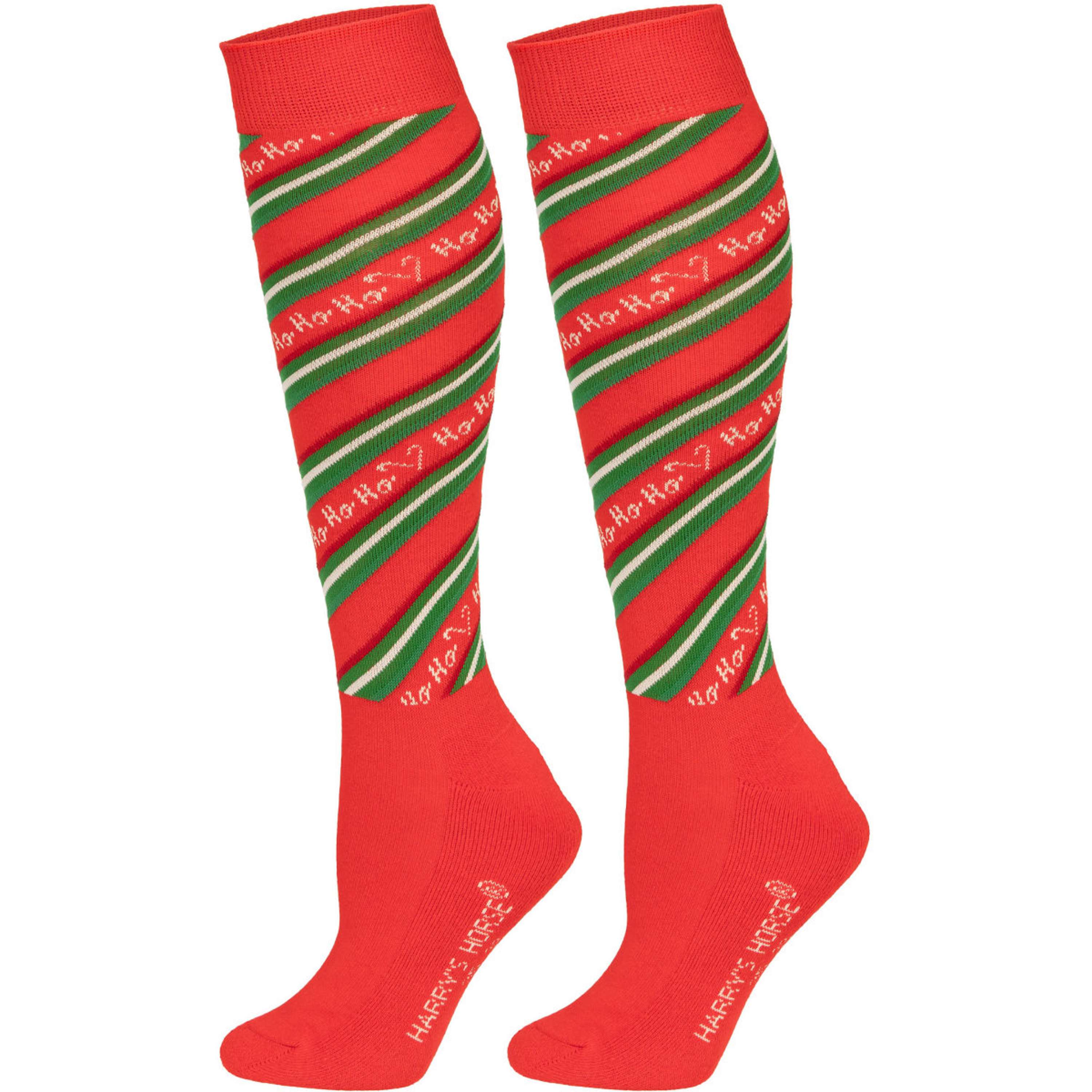 Harry's Horse Chaussettes d'Équitation Christmas '26 Rouge