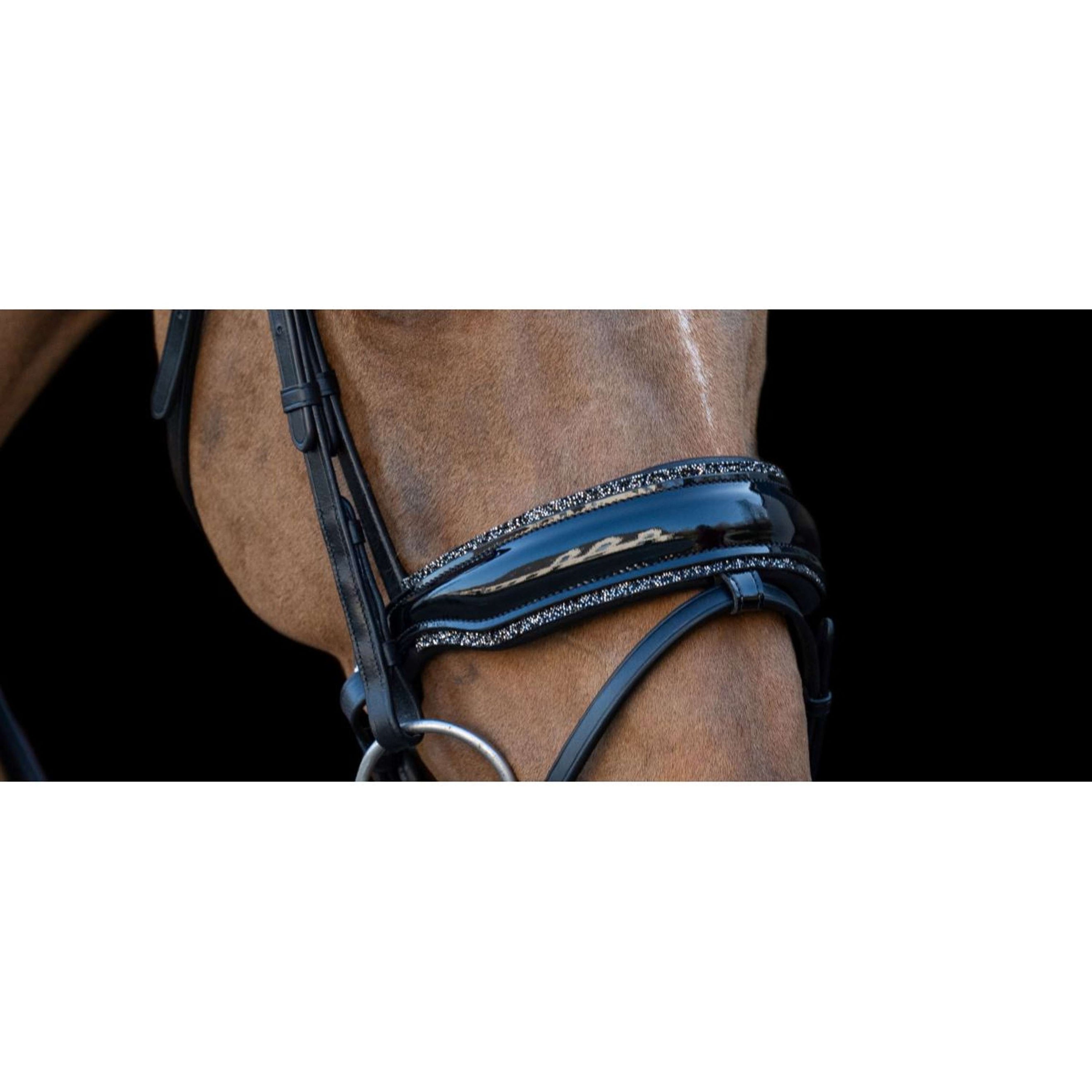 HB Muserolle anatomique Rocky Paillettes/Noir HB Muserolle anatomique Rocky Paillettes/Noir