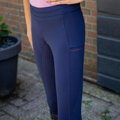 Harry's Horse Legging d'Équitation Equitights Denici Cavalli Purple Passion Full Grip Peacoat