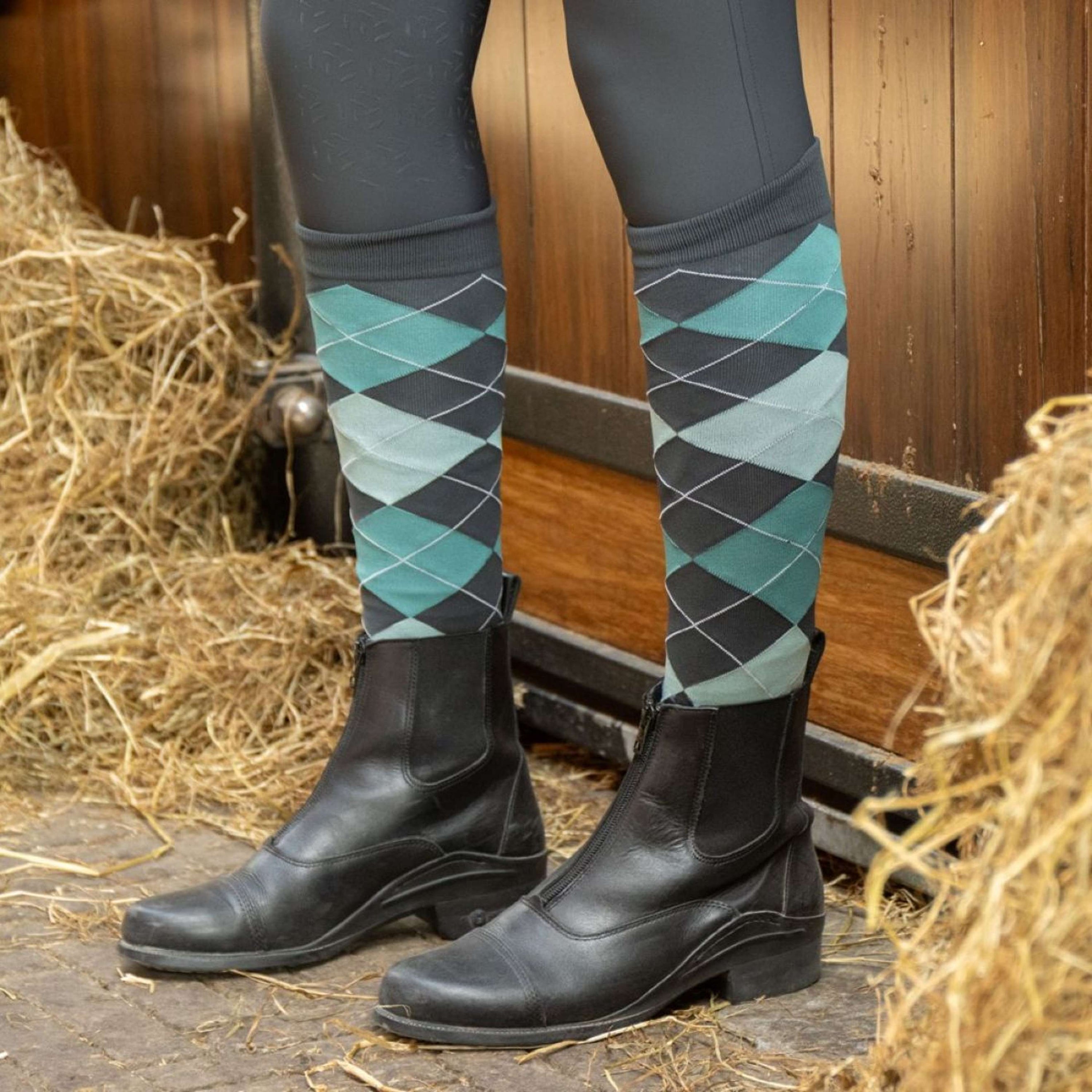 Harry's Horse Chaussettes Check Black Sand Harry's Horse Chaussettes Check Black Sand