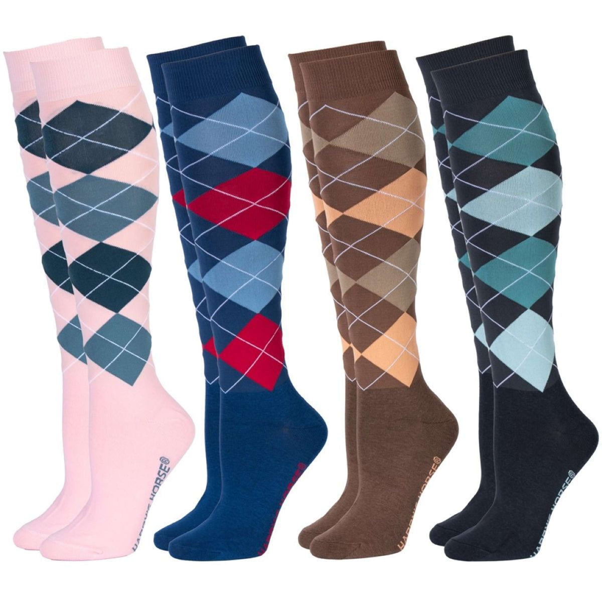 Harry's Horse Chaussettes Check Moonlit Ocean