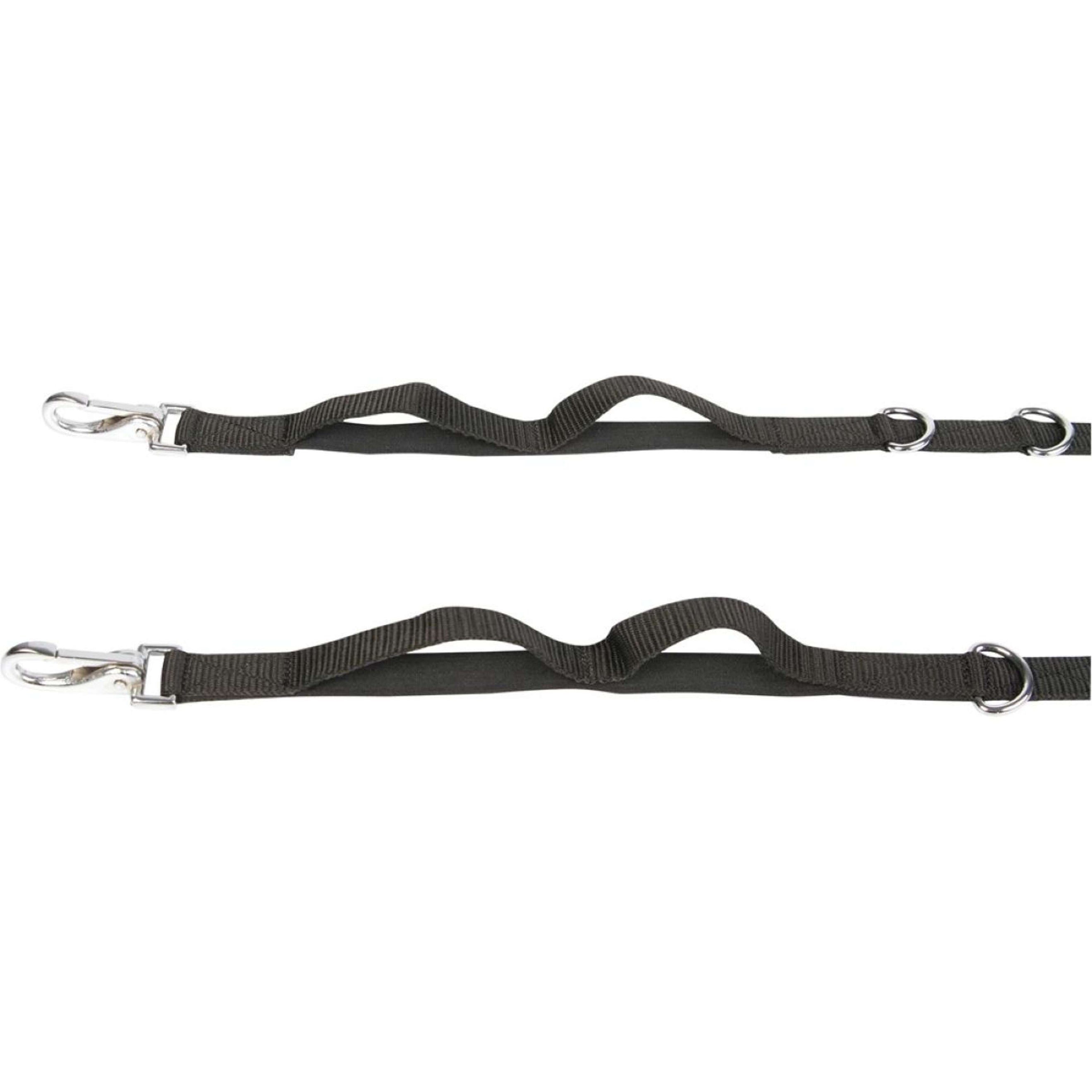 Harry's Horse Rênes Fixes Réglable avec Élastique Noir