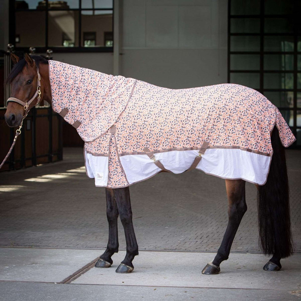 Harry's Horse Couverture Anti-Mouches Mesh-Pro Camo Taupe Gris