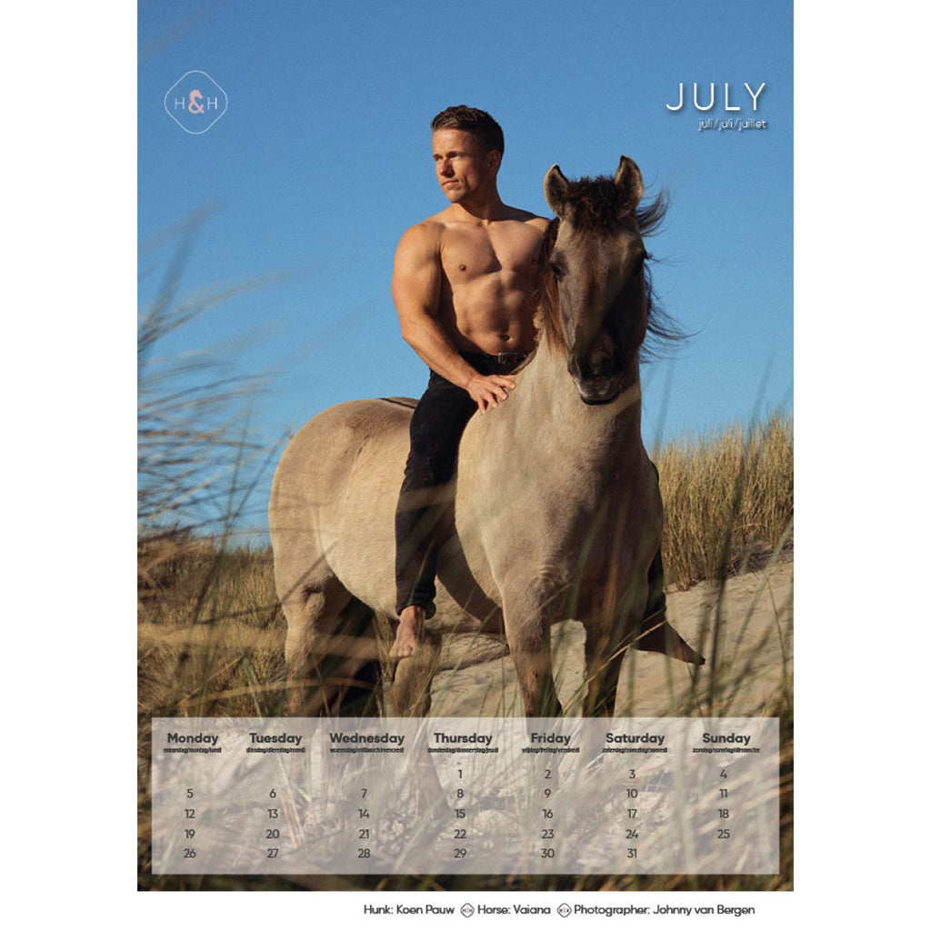 Horse and Hunk Calendrier 2027