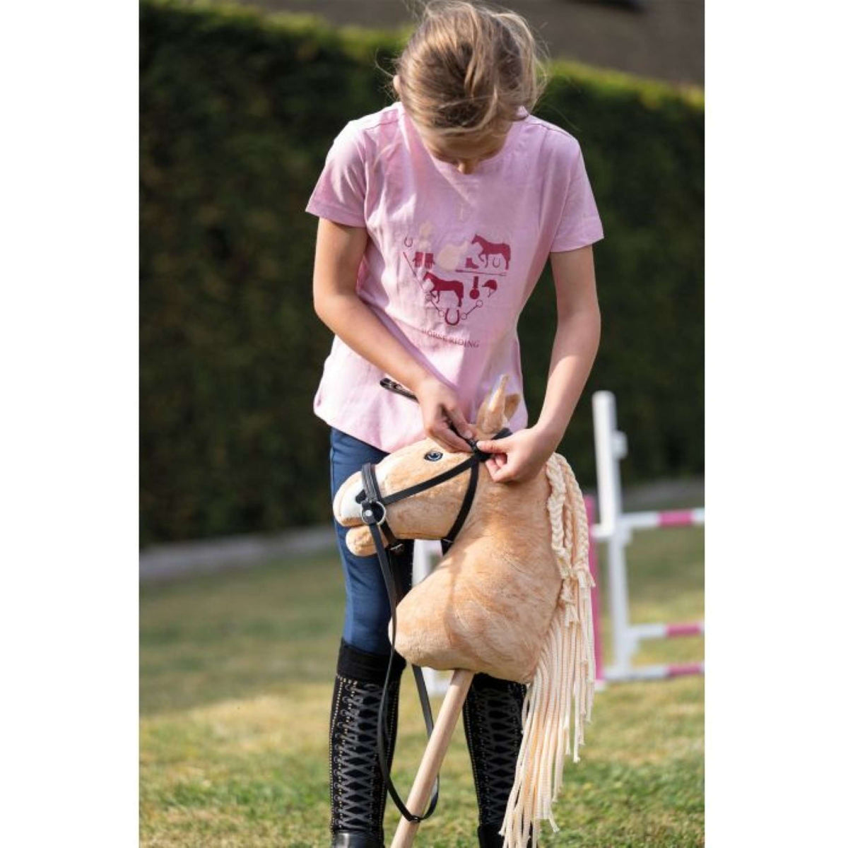 HKM Hobby Horsing Frontal Jeu de 3 Bleu/Argent