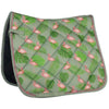 HKM Tapis de Selle Naples Dressage Vert/Rose