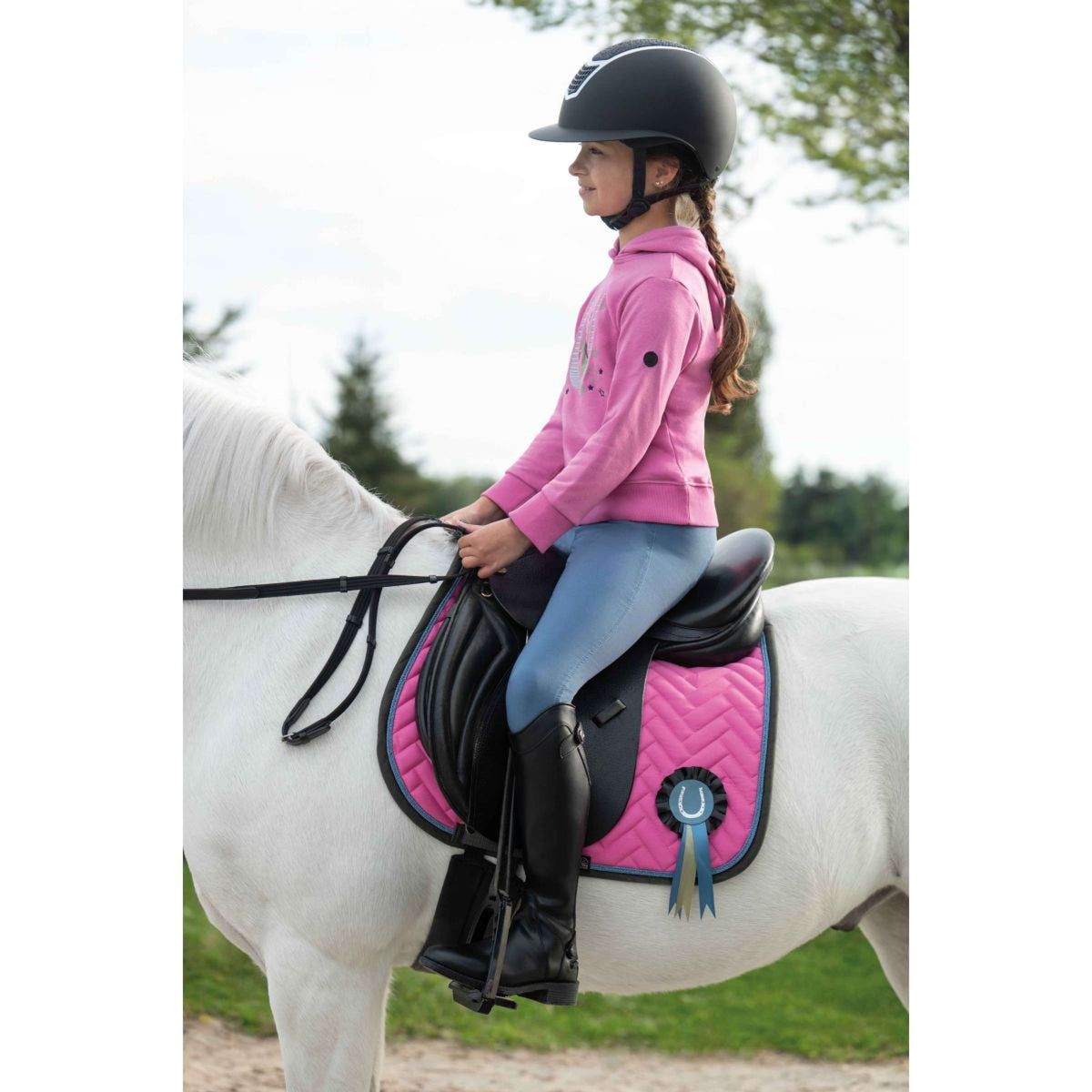 HKM Tapis de Selle Nele Polyvalent Rose