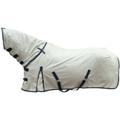 HKM Couverture Anti-Mouches Rain II Couvre-cou Amovible Gris