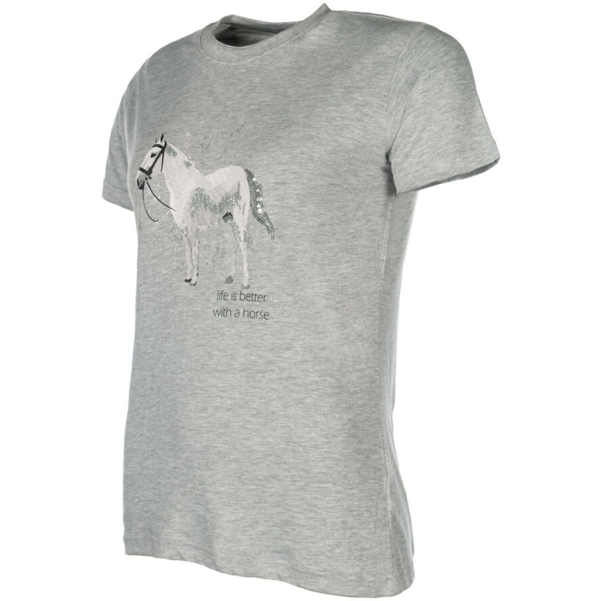 HKM T-Shirt Sparkle Gris Mélangé