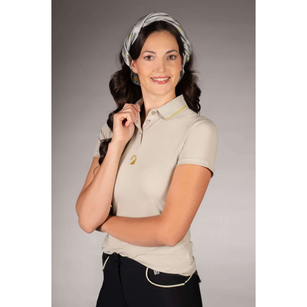 Lauria Garrelli Polo Limone Gris/Beige