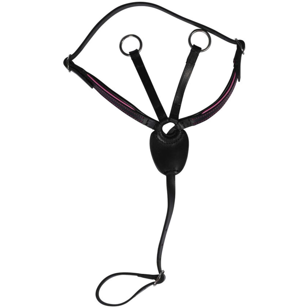 HKM Hobby Horsing Martingale Noir/Rose