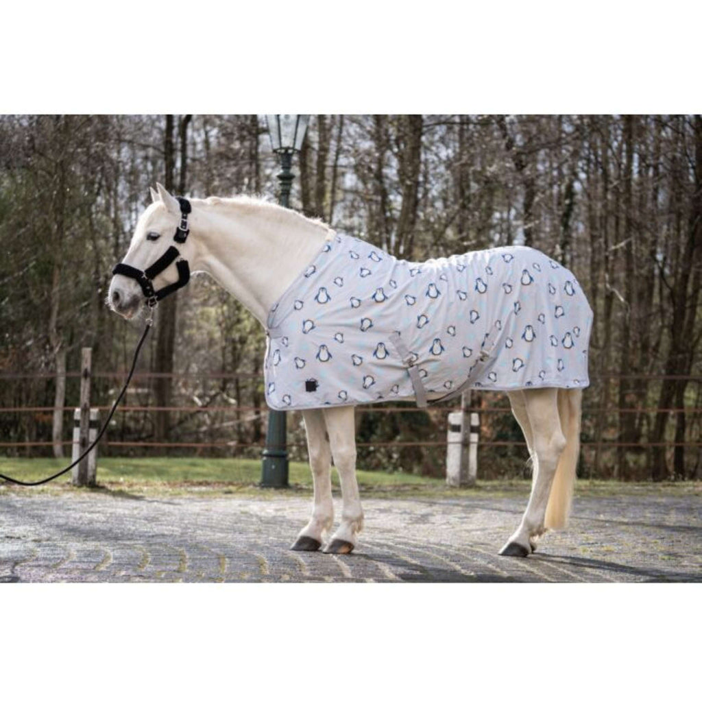 HKM Couverture Refroidissante Pinguïn Gris/Bleu