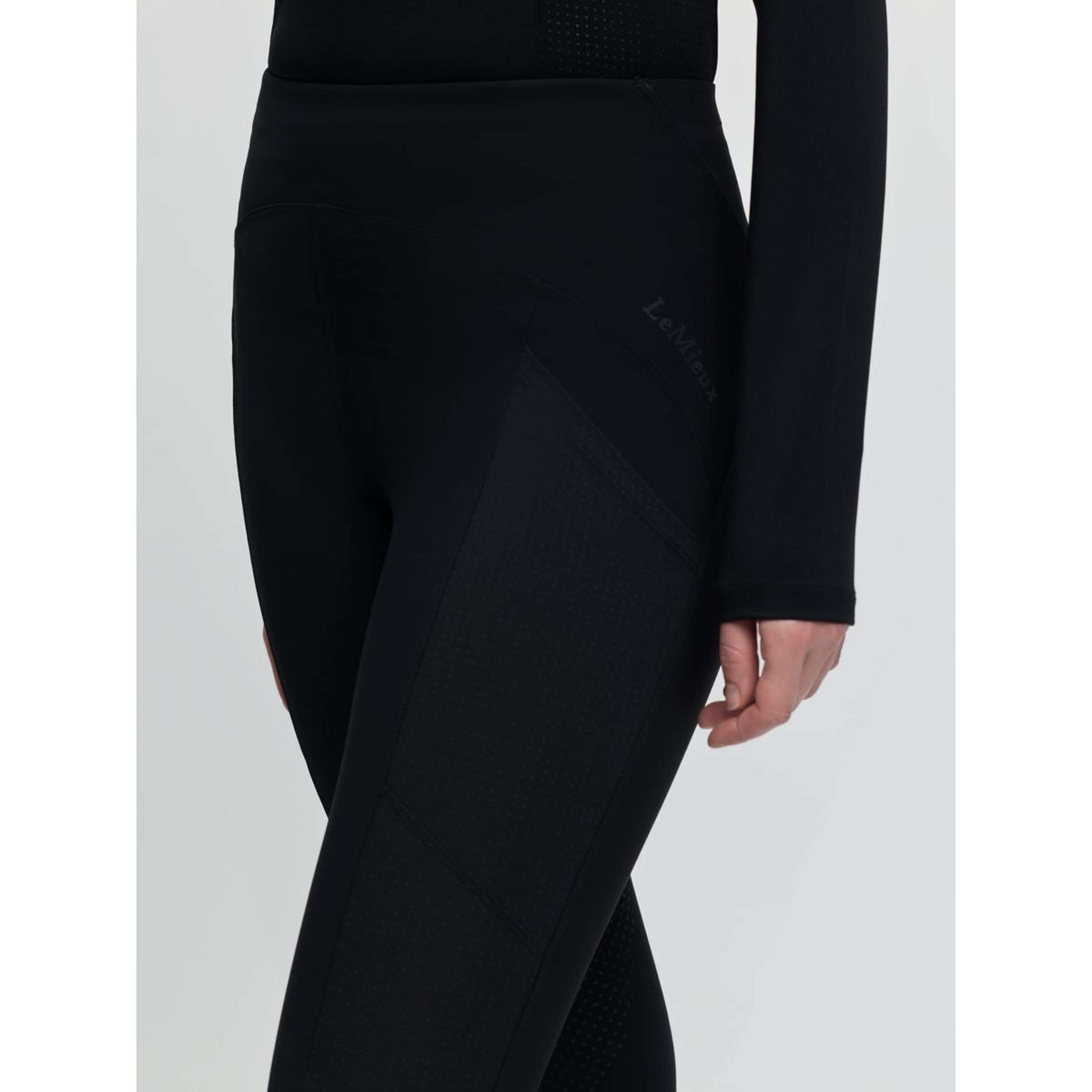 LeMieux Legging d'Équitation Airflow Full Grip Noir