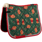 HKM Tapis de Selle X-Mas Dressage Vert Foncé