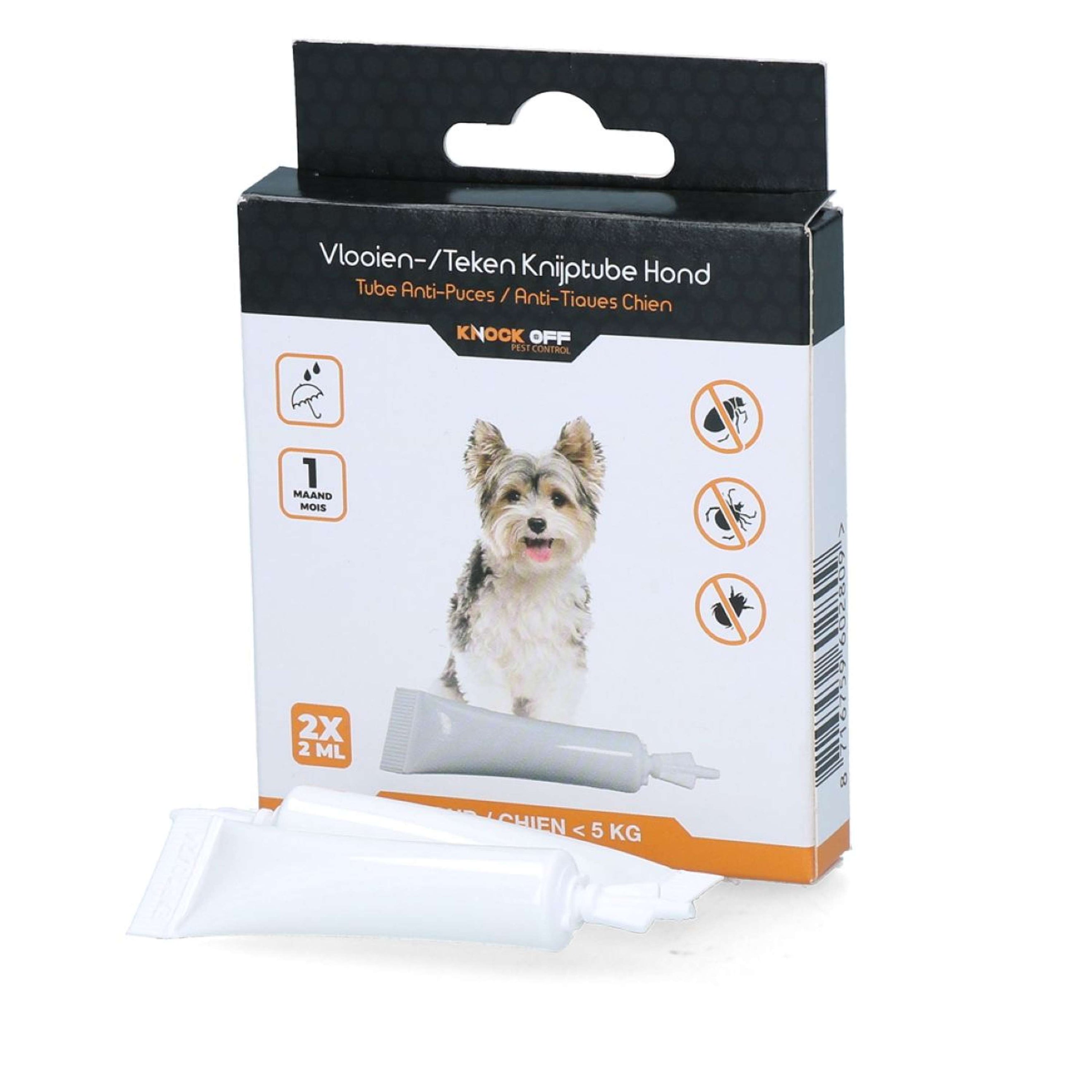 Knock Off Pipette anti-puces et tiques <5kg Chien Knock Off Pipette anti-puces et tiques <5kg Chien