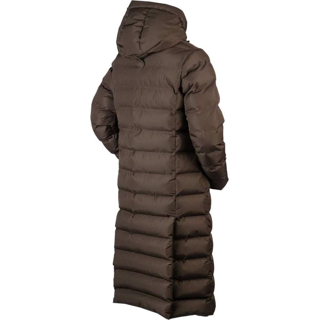 EQPRO Manteau Matelassé Long Eloise Chocolat