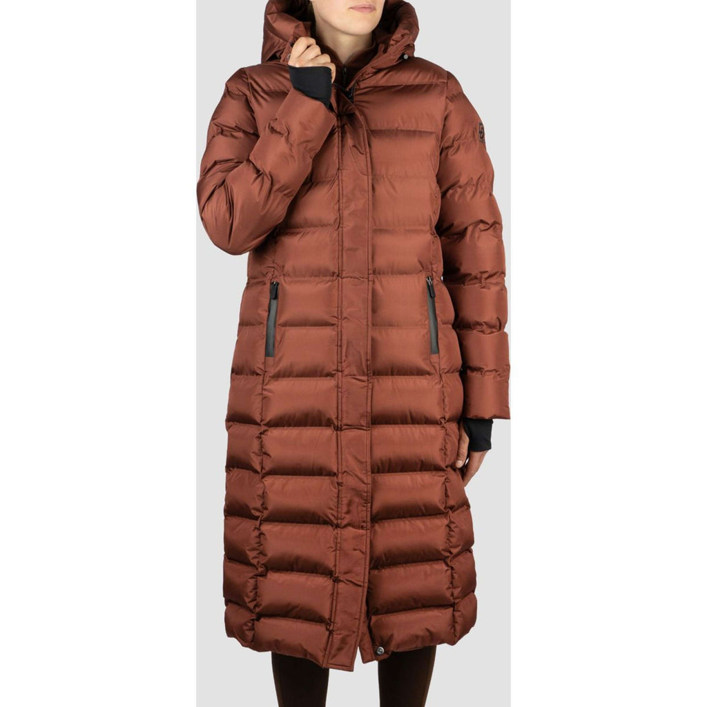 EQPRO Manteau Matelassé Long Eloise Burnt Umber
