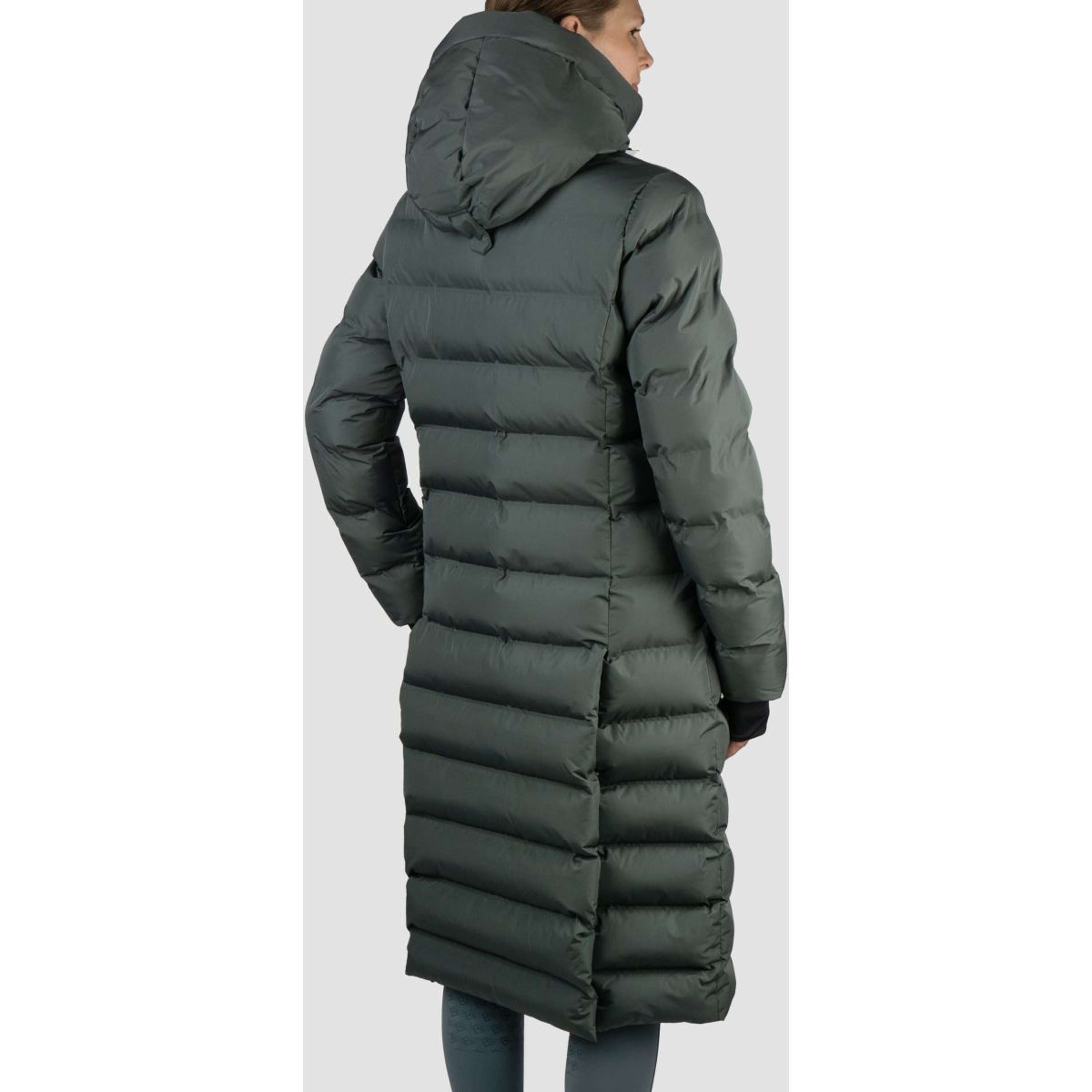 EQPRO Manteau Matelassé Long Eloise Shadow Steel