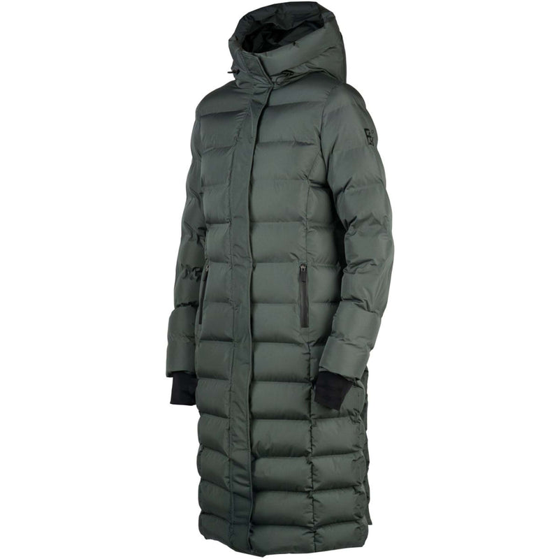 EQPRO Manteau Matelassé Long Eloise Shadow Steel