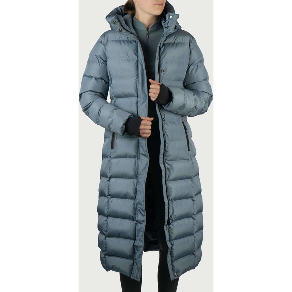 EQPRO Manteau Matelassé Long Eloise Blue Mist