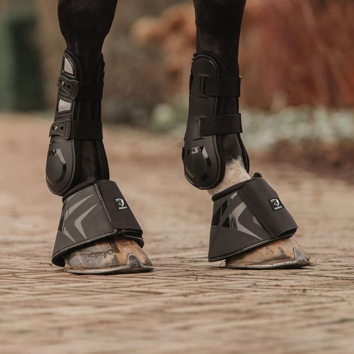 EQPRO Protèges-Tendons Carbon Look Noir