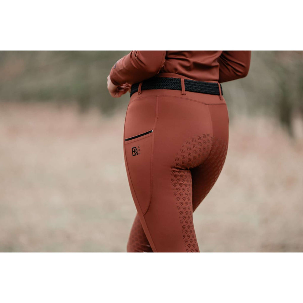 EQPRO Legging d'Équitation Mindy Full Grip Burnt Umber