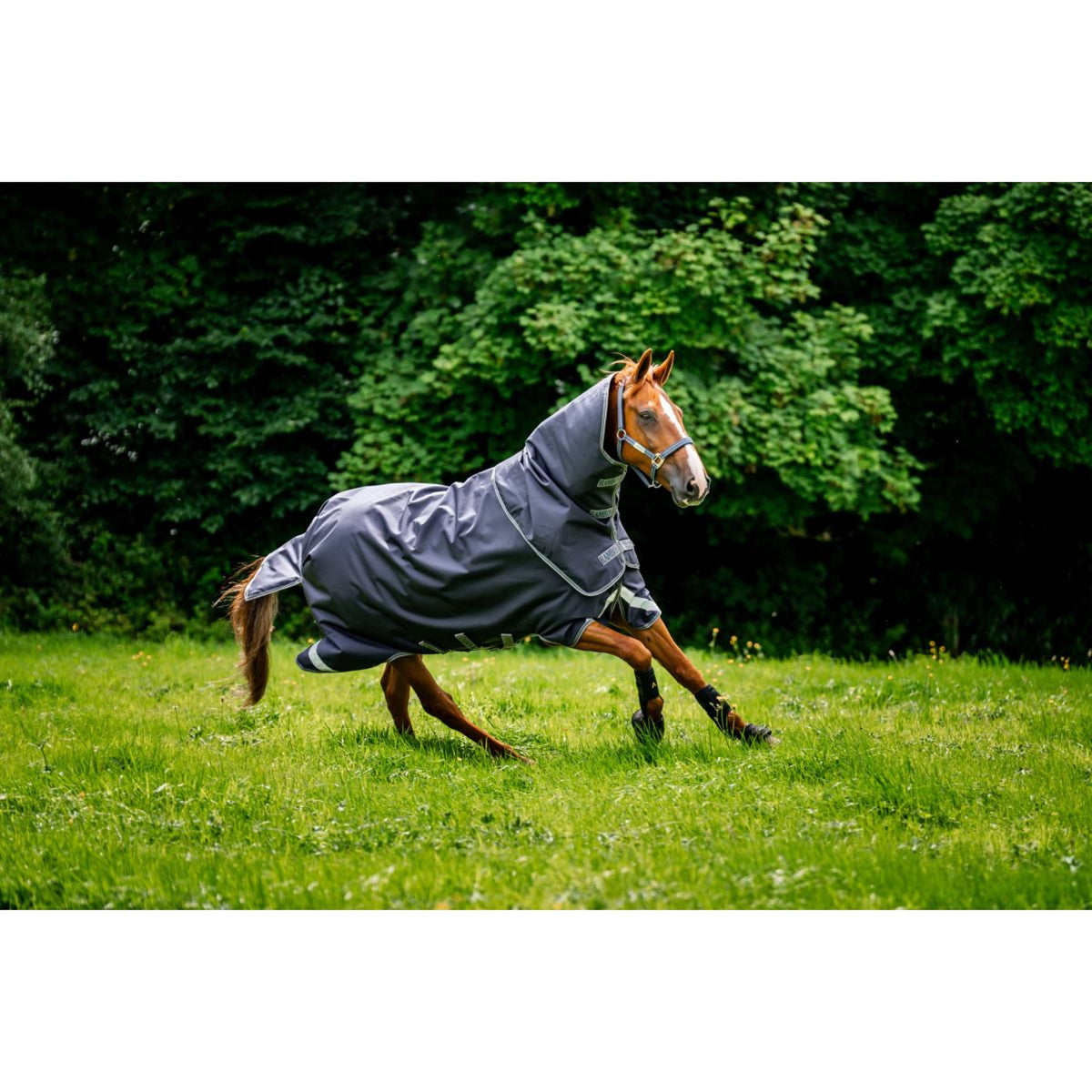 Rambo Chemise Turnout Duo Ripstop Plus Bundle 100g + 100g + 200g Navy/Thunderstorm Grey/Silver