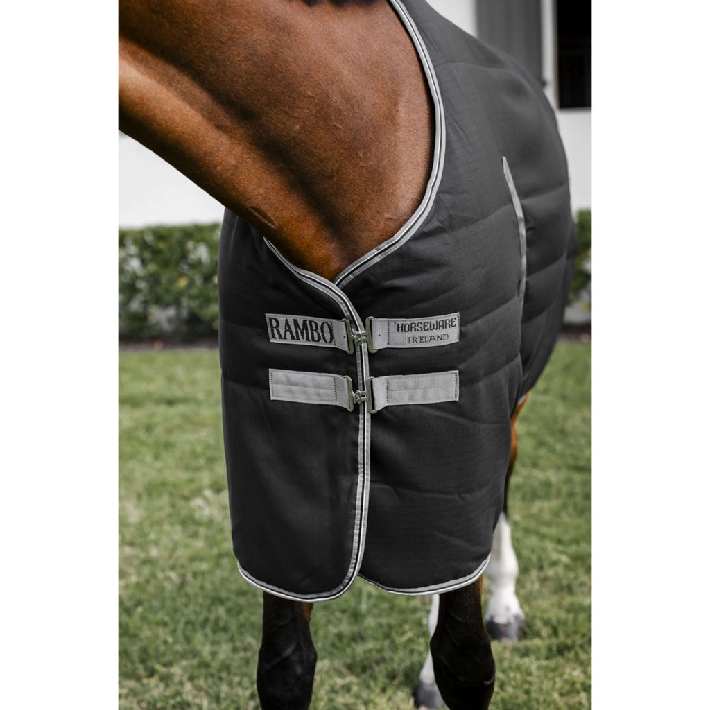 Rambo Couverture d'Écurie 200g Black/Thunderstorm Grey/Silver