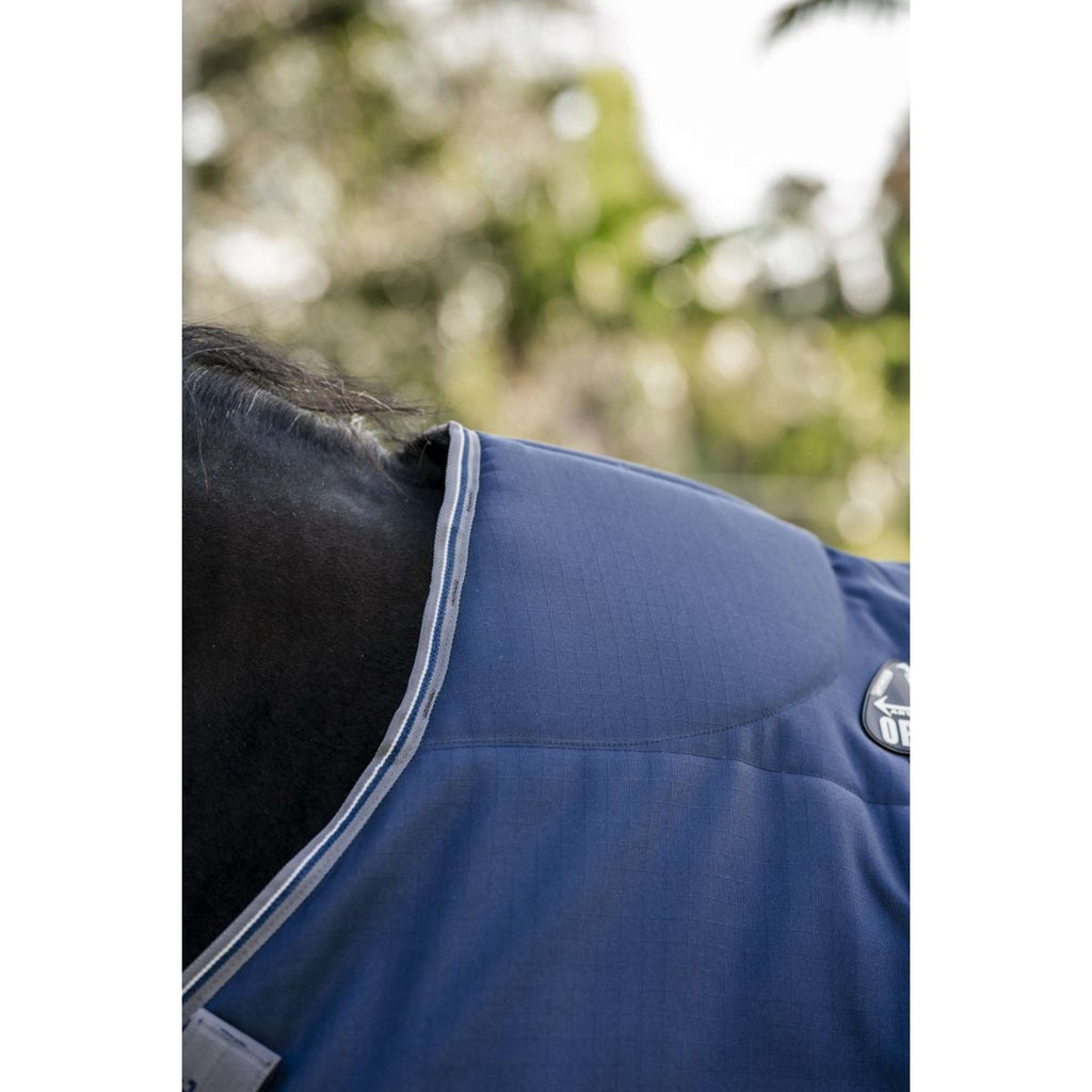 Rambo Optimo Couverture d'Écurie 200g Navy/Thunderstorm Grey/Silver