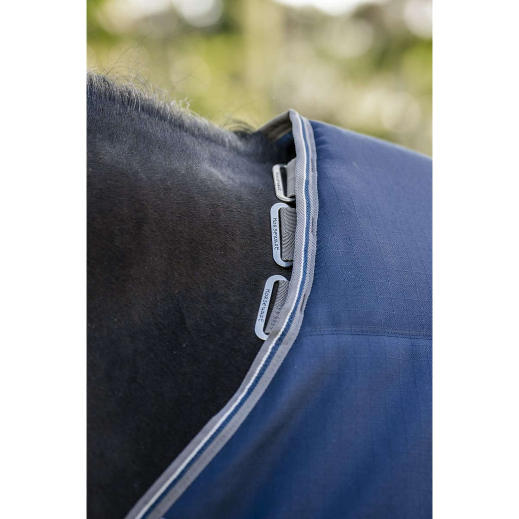 Rambo Optimo Couverture d'Écurie 200g Navy/Thunderstorm Grey/Silver