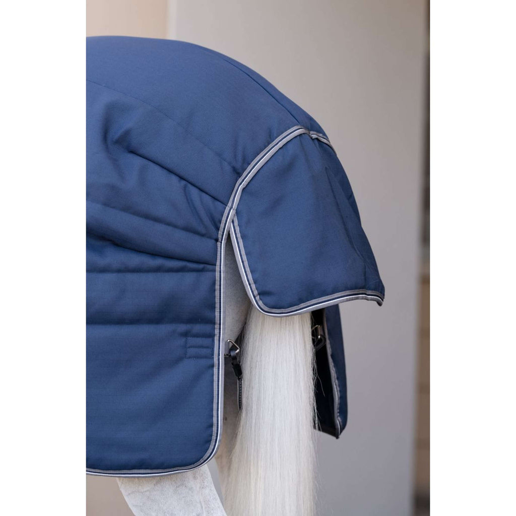 Rambo Optimo Couverture d'Écurie Plus 200g Navy/Thunderstorm Grey/Silver