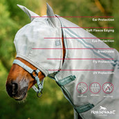 Horseware Masque Anti-Mouches Newmarket Witney Charcoal