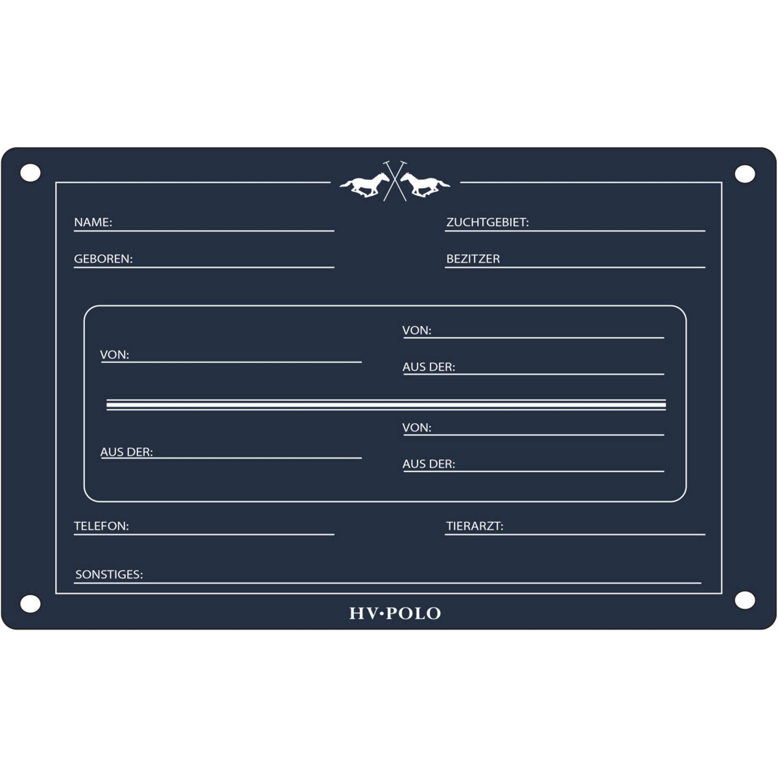 HV Polo Plaque de Box HVPPolo Anglais Marin HV Polo Plaque de Box HVPPolo Anglais Marin