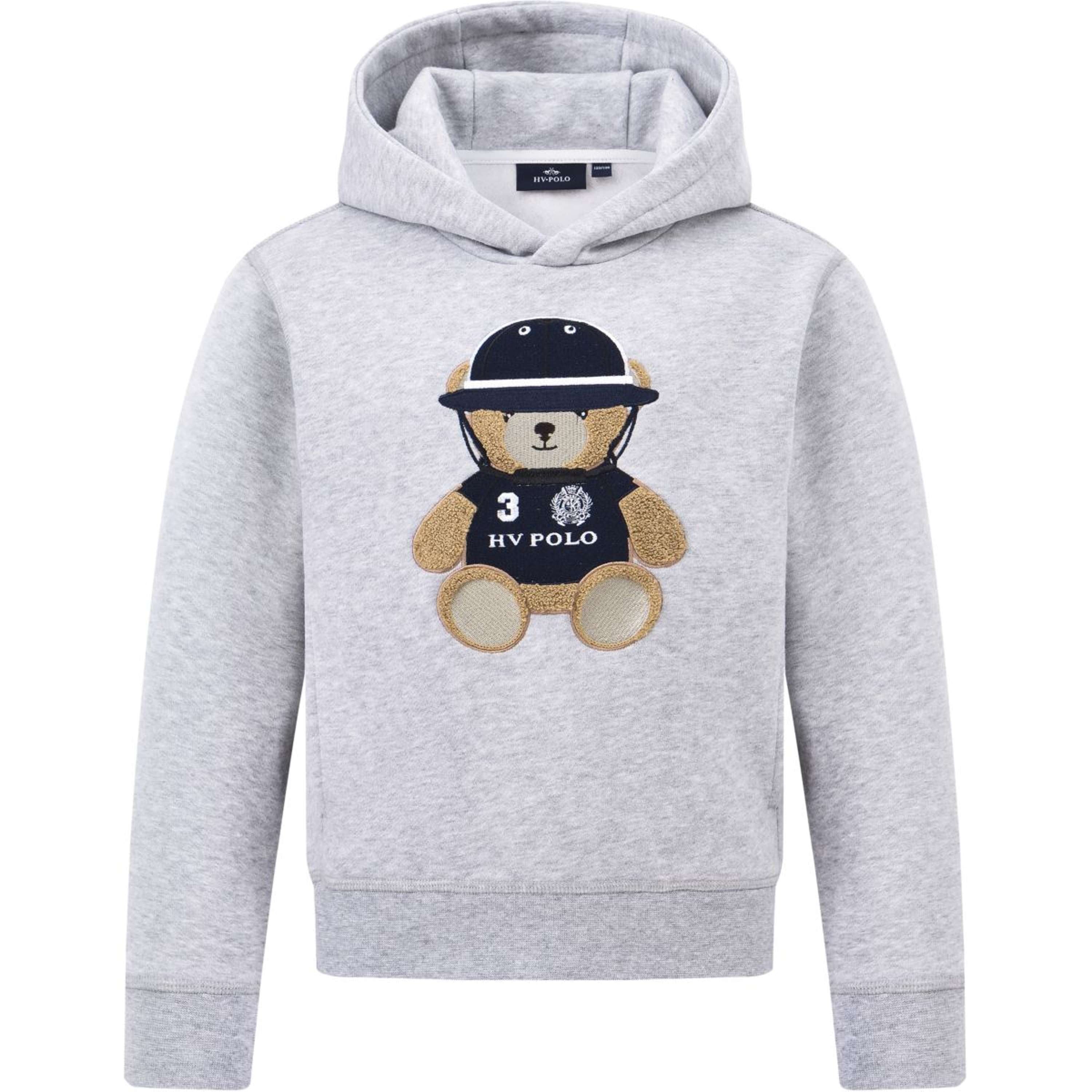 HV Polo Pull col Hoodie HVPTeddy Enfants Grey Heather