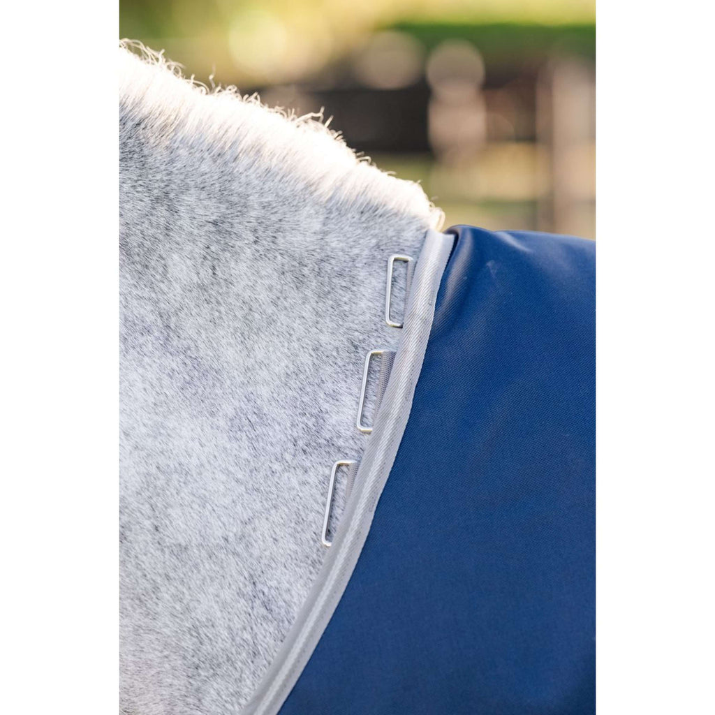 Amigo Chemise Turnout 1200D Pony 50g Marine/Gris Titane/Argent