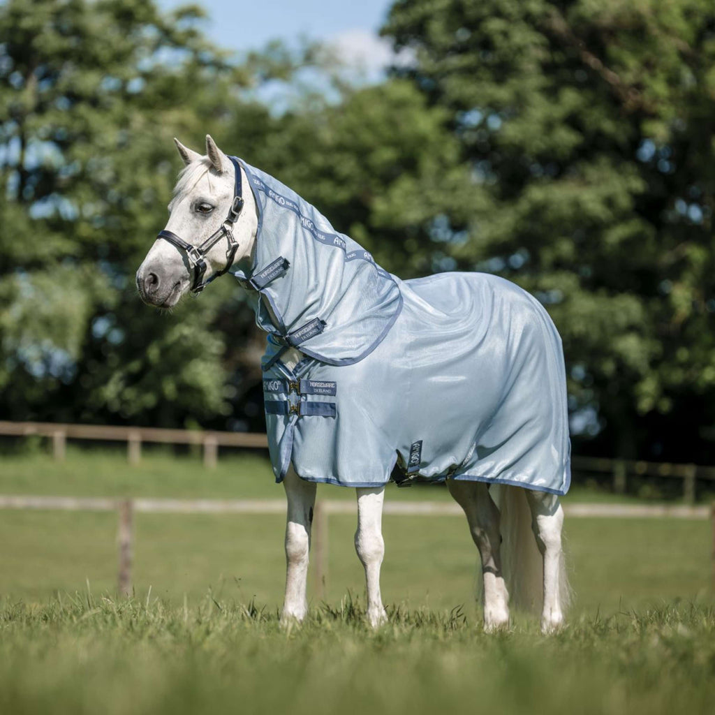 Amigo Couverture Anti-Mouches Plus Pony Heather Blue/Blue/Silver