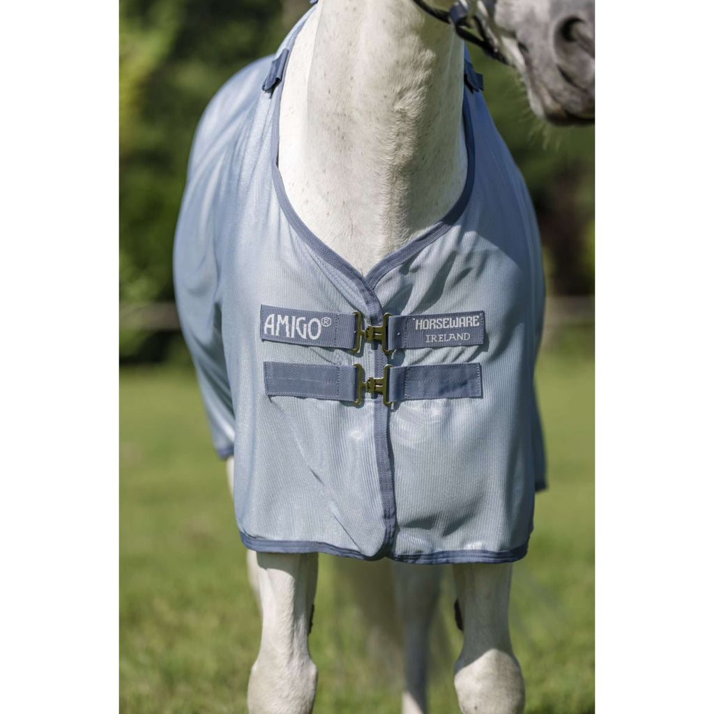 Amigo Couverture Anti-Mouches Plus Pony Heather Blue/Blue/Silver