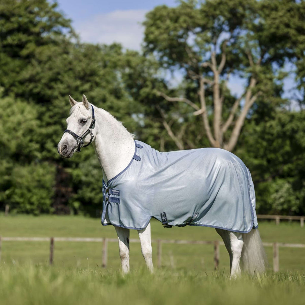 Amigo Couverture Anti-Mouches Pony Heather Blue/Blue/Silver