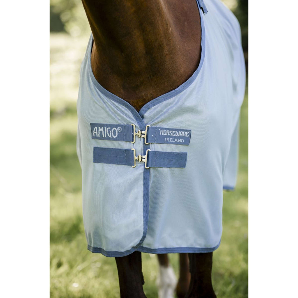 Amigo Couverture Anti-Mouches Plus Heather Blue/Blue/Silver