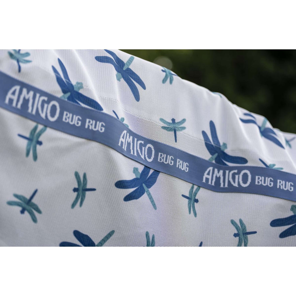 Amigo Couverture Anti-Mouches Plus Dragonfly Print/Silver/Blue/Sage
