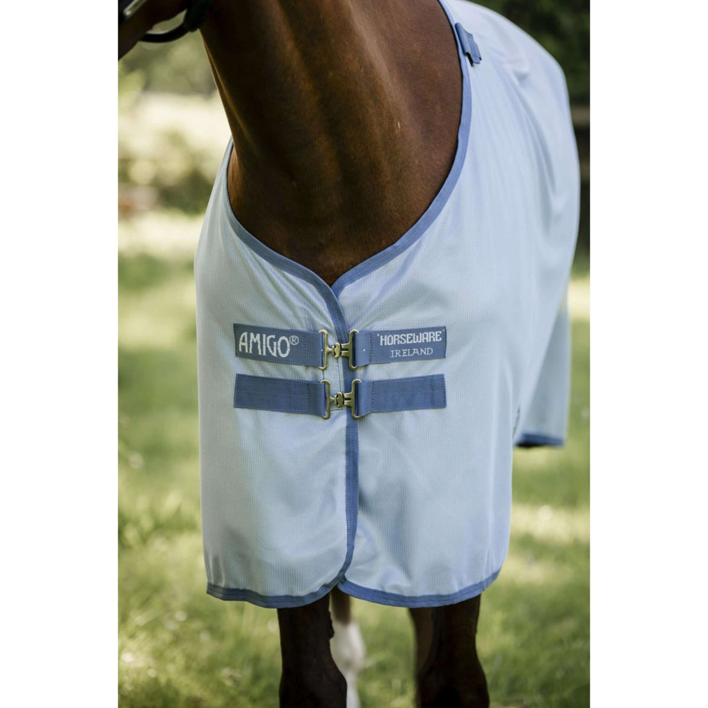 Amigo Couverture Anti-Mouches Heather Blue/Blue/Silver